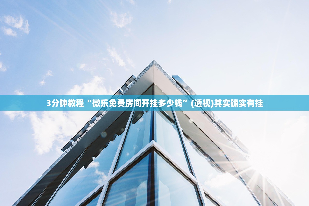 3分钟教程“微乐免费房间开挂多少钱”(透视)其实确实有挂