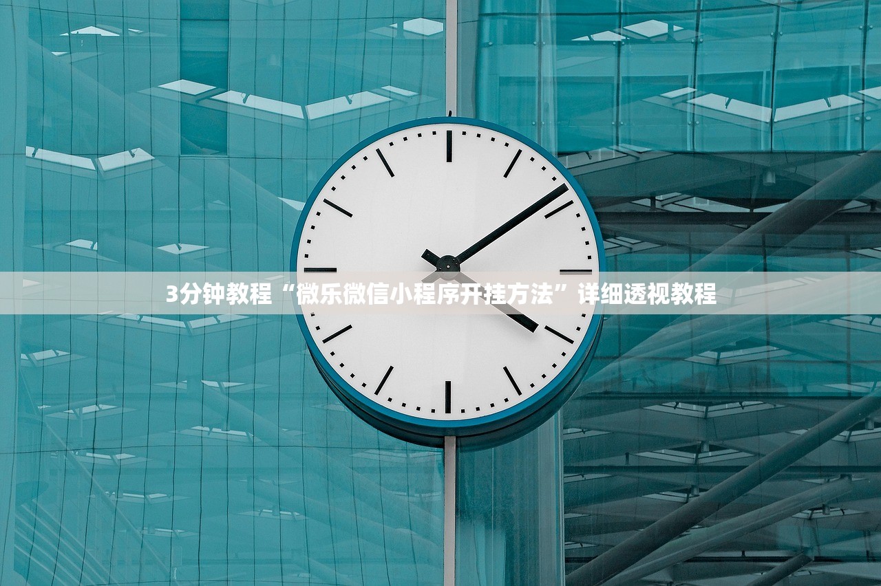 3分钟教程“微乐微信小程序开挂方法”详细透视教程