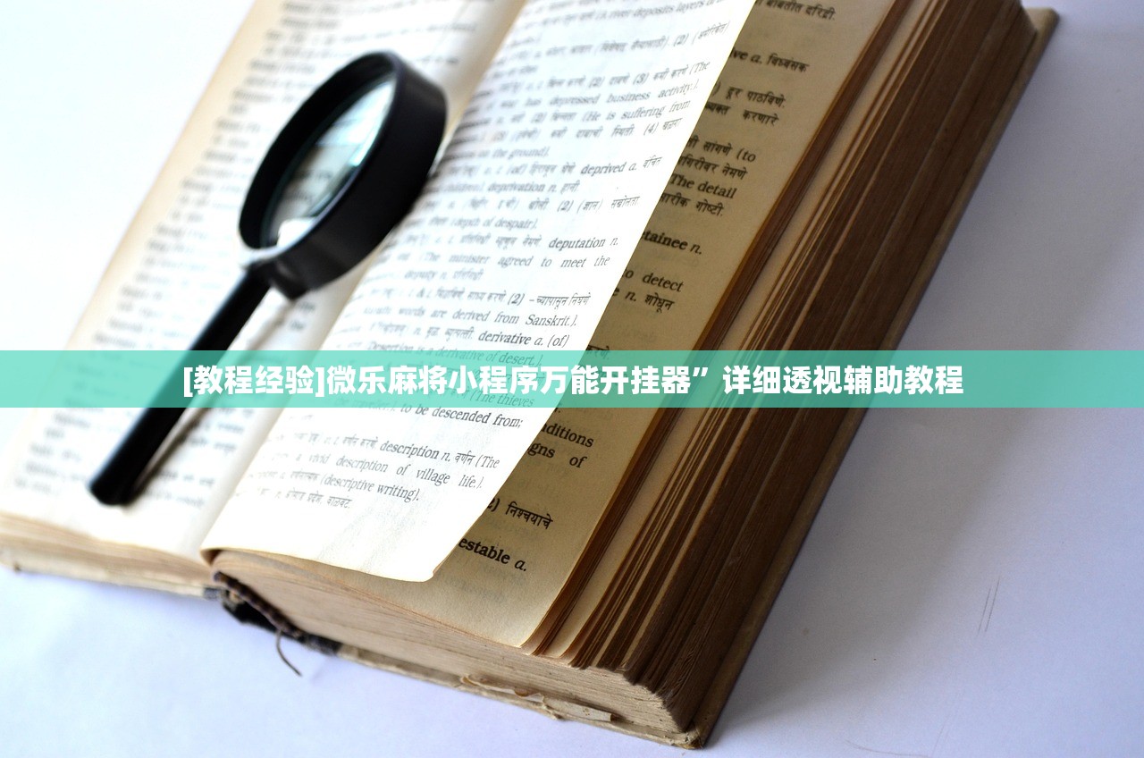 [教程经验]微乐麻将小程序万能开挂器”详细透视辅助教程