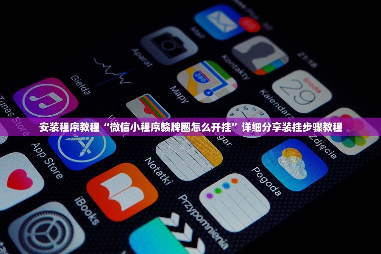 安装程序教程“微信小程序赣牌圈怎么开挂”详细分享装挂步骤教程
