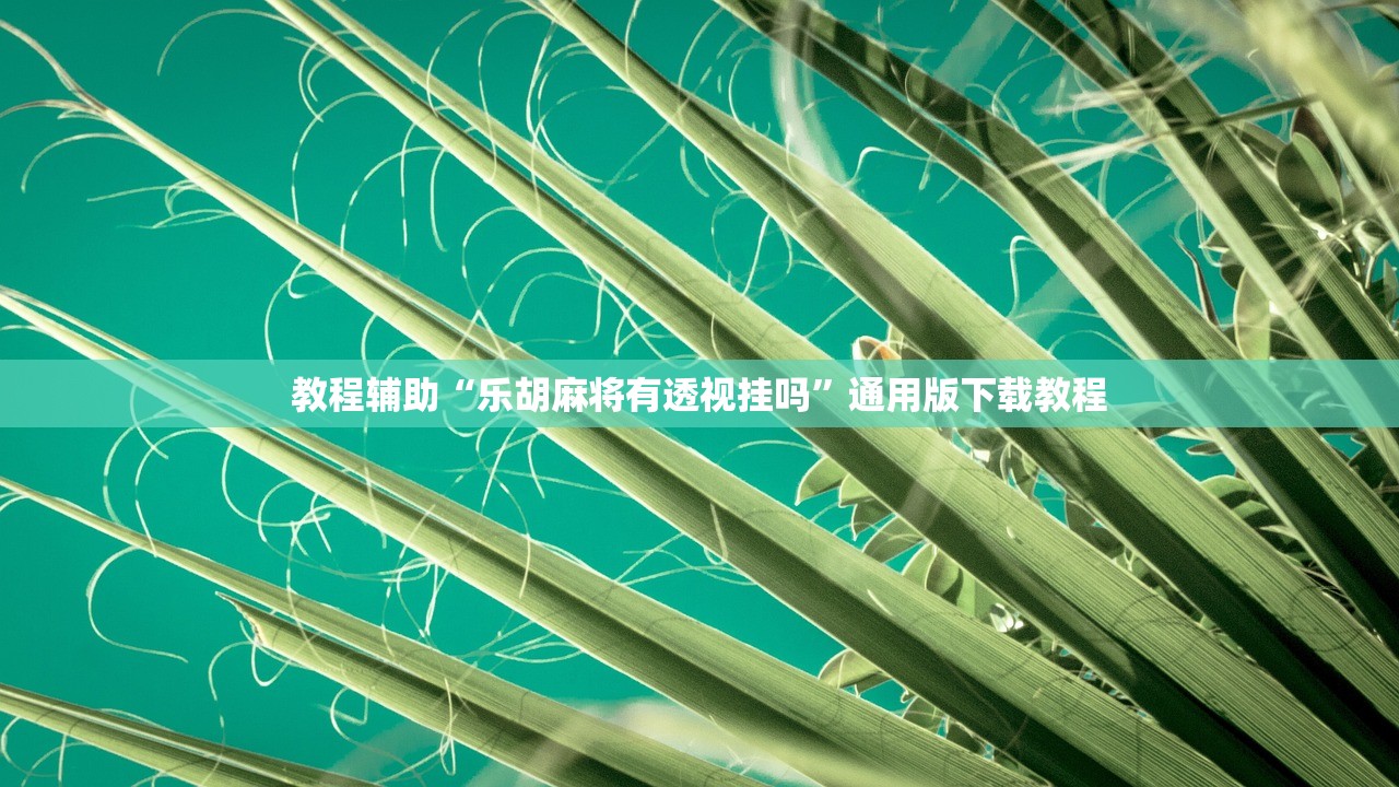 教程辅助“乐胡麻将有透视挂吗”通用版下载教程
