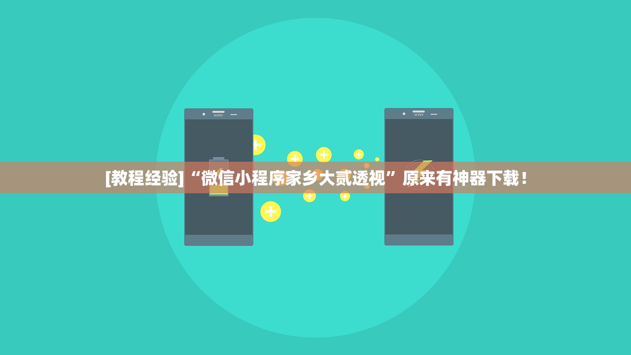 [教程经验]“微信小程序家乡大贰透视”原来有神器下载！